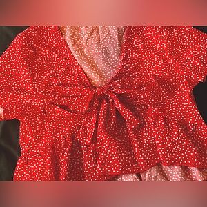 Cute Pokadot Crop Top
